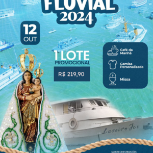 ### 🚢 *Navio Luzeiro JC* ⏰ *Horário de saída:* 07:10 📍 *Local de embarque:* Posto Palmeiraço – Cidade Velha, Belém - PA, 66912-230 🎉 Perfeito para quem quer aproveitar os *ritos religiosos* e se divertir com amigos e família. 🍽️ *Café da manhã incluído* para todos os passageiros. 🌇 Além disso, você ainda terá um *passeio pela orla da cidade*, curtindo a vista e o clima festivo. ❌ *Não inclui bolsa personalizada.* ⚠️ *Garanta sua passagem agora* e viva essa experiência única! Mais informações em: [www.ciriofluvial.com.br](http://www.ciriofluvial.com.br)